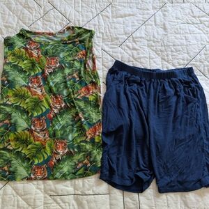 Posh Peanut Jungle Print Tank and Shorts Set
